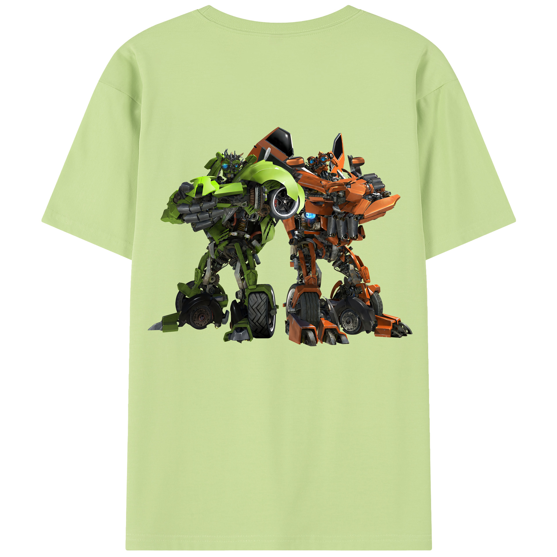 （画像用） Transformers トランスフォーマー 綿100％半袖Tシャツ（背面プリント）